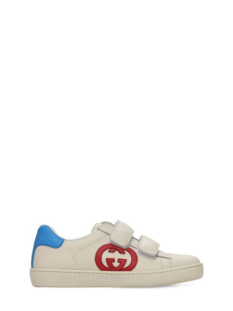 children's gucci shoes|Children's Gucci Ace leather sneaker .